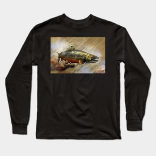 The Native Brook Trout Art Long Sleeve T-Shirt